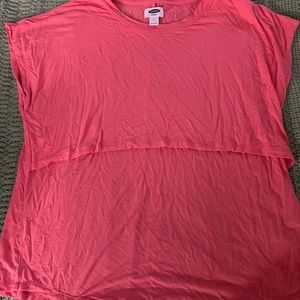 Maternity ultra soft nursing lounge top